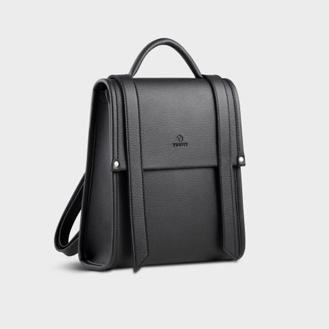 Balo da nữ phối màu thời trang Yuumy Bergen YBA107D màu đen