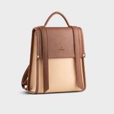  Balo Yuumy ( Thời trang nữ phối màu cỡ trung - Balo da Bergen YBA107K ) - Kem 