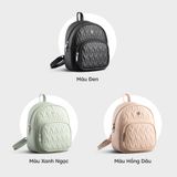  Balo Yuumy ( Thời trang nữ cỡ nhỏ - Balo da Seasand YBA82HA ) màu hồng dâu 