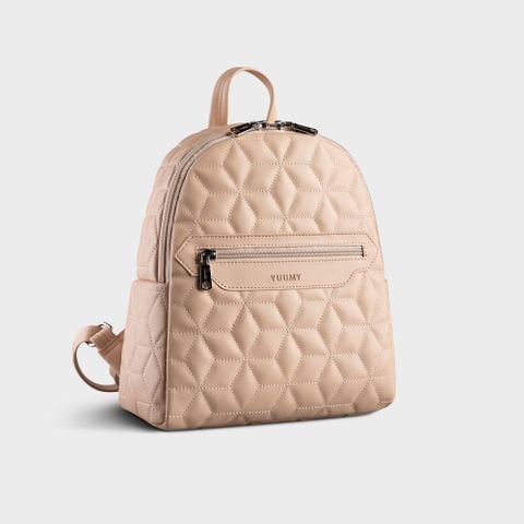 Balo da nữ thiết kế chần chỉ họa tiết Yuumy Seasand YBA84K màu kem