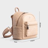  Balo Yuumy ( Thời trang nữ cỡ trung - Balo da Seasand YBA85K ) màu kem 