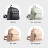  Balo Yuumy ( Thời trang nữ cỡ trung - Balo da Seasand YBA85XN ) màu xanh ngọc 
