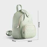  Balo Yuumy ( Thời trang nữ cỡ trung - Balo da Seasand YBA92XN ) màu xanh ngọc 