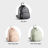  Balo Yuumy ( Thời trang nữ cỡ trung - Balo da YBA92D ) màu đen 