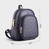  Balo da nữ trần chỉ họa tiết Yuumy Seasand YBA61X Màu xanh đen 