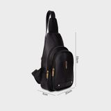  Balo Yuumy ( Thời trang nam,nữ - Balo đeo chéo da YBAC1D ) màu đen 