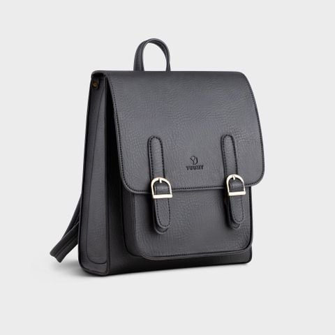  Balo Yuumy ( Thời trang nữ cỡ trung - Balo da Bergen YBA47D ) màu đen 