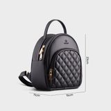  Balo Yuumy ( Thời trang nữ cỡ trung - Balo da  Seasand YBA64D ) Màu đen 