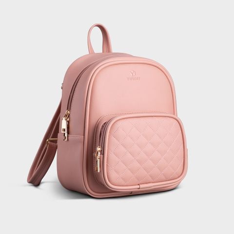  Balo Yuumy ( Thời trang nữ cỡ trung chần chỉ - Balo da Seasand YBA35HP ) màu hồng phấn 