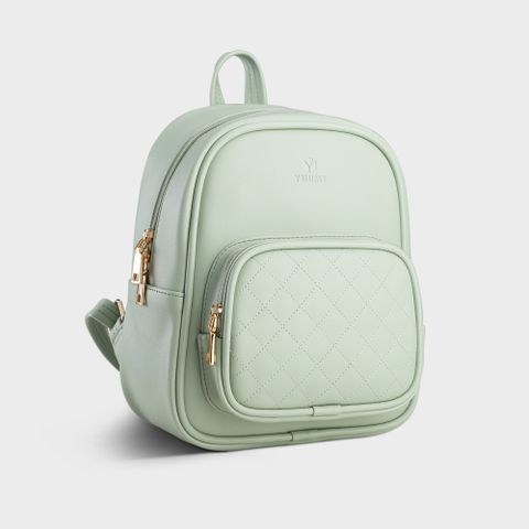  Balo Yuumy ( Thời trang nữ cỡ trung chần chỉ - Balo da Seasand  YBA35XN )Xanh ngọc 