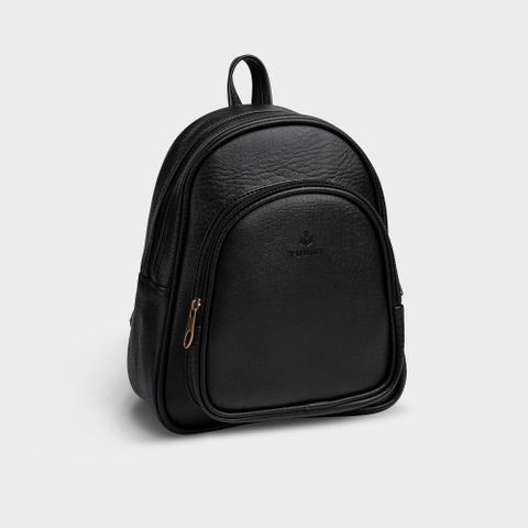  Balo Yuumy ( Thời trang nữ cỡ trung - Balo da YBA4D ) màu đen 