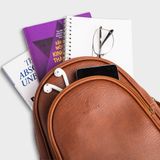  Balo Yuumy ( Thời trang nữ cỡ trung - Balo da YBA4BN ) màu bò nhạt 