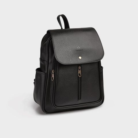  Balo Yuumy ( Thời trang nữ basic đựng vừa A4 - Balo da Liberal YBA5D ) màu đen 