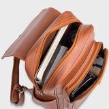  Balo Yuumy ( Thời trang nữ basic đựng vừa A4 - Balo da Liberal YBA5BN ) màu bò nhạt 