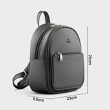  Balo Yuumy (Thời trang nữ vừa A5 - Balo da Seasand YBA106D) màu đen 