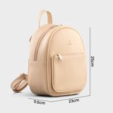  Balo Yuumy (Thời trang nữ vừa A5 - Balo da Seasand YBA106K) màu kem 