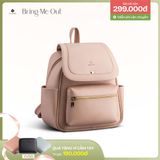  Balo Yuumy ( Thời trang nữ cỡ trung - Balo da Seasand YBA68K ) Màu kem 