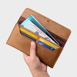  Ví Yuumy (  Thời trang nữ dáng dài - Ví da Seasand YV28BN ) màu bò nhạt 