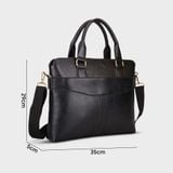  Cặp Công Sở Yuumy ( Thời trang nữ cỡ lớn - Cặp da CAYM06D ) màu đen 