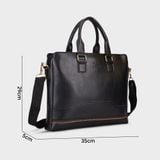  Cặp Công Sở Yuumy ( Thời trang nữ cỡ lớn - Cặp da CAYM07D ) màu đen 