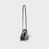  Túi Yuumy ( Thời trang nữ kiểu đám mây size 22  - Túi đeo chéo da Seasand YN257D ) - Đen 