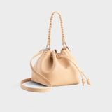  Túi Yuumy ( Thời trang nữ size 21 - Túi đeo chéo da Seasand YN265K ) - Kem 