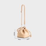  Túi Yuumy ( Thời trang nữ size 21 - Túi đeo chéo da Seasand YN265K ) - Kem 