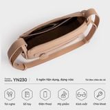  Túi Yuumy ( Thời trang nữ size 23 - Túi đeo chéo da Seasand YN230D ) - Đen 
