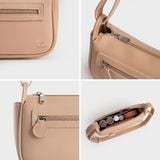  Túi Yuumy ( Thời trang nữ size 23 - Túi đeo chéo da Seasand YN230K ) - Kem 