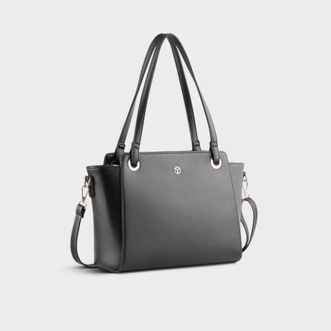 Túi xách da nữ công sở hình chữ nhật thanh lịch Yuumy Seasand YTX51D màu đen