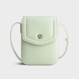  Túi Yuumy ( Thời trang nữ nắp gập đựng điện thoại dáng hộp - Túi đeo chéo da Seasand YN262XN ) - Xanh ngọc 