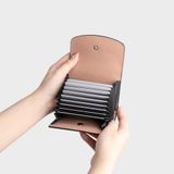  Ví Yuumy ( Thời trang nữ mini - Ví da Seasand YV108HD ) - Hồng đất 