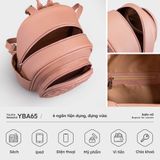  Balo Yuumy ( Thời trang nữ cỡ trung - Balo da YBA65K ) Màu kem 
