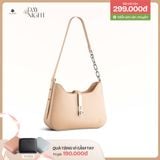  Túi Yuumy ( Thời trang nữ size 26 - Túi đeo vai da YN205K ) Màu kem 