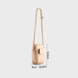  Túi đeo chéo da nữ đựng điện thoại đa năng Yuumy Seasand YN203K màu kem 