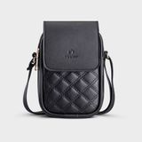  Túi Yuumy ( Thời trang nữ size 11- Túi đeo chéo da Seasand YN150D ) Màu đen 