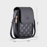  Túi Yuumy ( Thời trang nữ size 11- Túi đeo chéo da Seasand YN150D ) Màu đen 