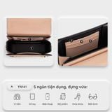  Túi đeo chéo nữ Yuumy ( Nắp gập viền trang trí  Seasand YN141X ) - Xanh đen 