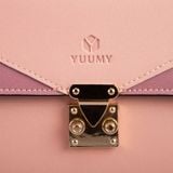  Túi Yuumy ( Thời trang nữ size 22 - Túi đeo chéo da YN91D ) màu đen 