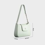  Túi Yuumy ( Thời trang nữ size 18 - Túi đeo chéo da Seasand YN182XN ) màu xanh ngọc 