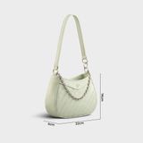  Túi Yuumy ( Thời trang nữ size 22   - Túi đeo vai da Seasand YN210XN ) màu xanh ngọc 