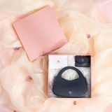  Túi Yuumy ( Thời trang nữ túi đeo chéo da + ví mini -  Bộ quà tặng túi xách Nâng Niu YHQ01DT ) - Đen ngọc trai 