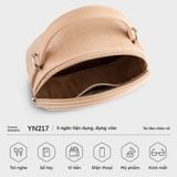  Túi Yuumy ( Thời trang nữ dáng tròn - Túi đeo chéo da Seasand YN217D ) màu đen 
