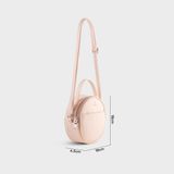  Túi Yuumy ( Thời trang nữ dáng tròn phối ngăn size 18 - Túi đeo chéo da Seasand YN261HA ) - Hồng dâu 