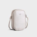  Túi Yuumy ( Thời trang nữ size 11 - Túi đeo chéo da Verein YN187T ) màu trắng 
