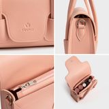  Túi Yuumy ( Thời trang nữ size 18 - Túi đeo chéo da Seasand YN227D ) - Đen 