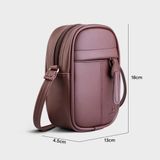  Túi Yuumy ( Thời trang nữ size 13 - Túi đeo chéo Seasand YN172N ) màu nâu 