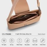  Túi Yuumy ( Thời trang nữ size 18 - Túi đeo chéo da Seasand YN182D ) màu đen 