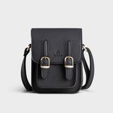  Túi Yuumy ( Thời trang nữ size 13 - Túi đeo chéo da YN118D ) màu đen 