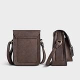  Túi Yuumy ( Thời trang nữ size 13 - Túi đeo chéo da YN118N ) màu nâu 